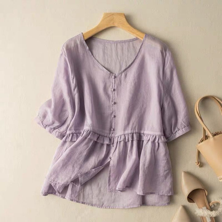 SOPHIE LINEN BLOUSE