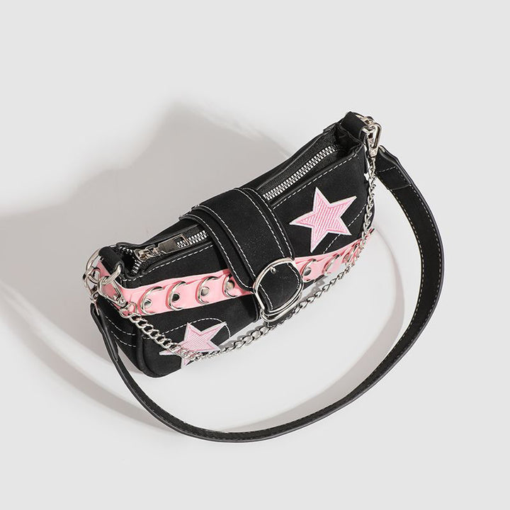 STARDUST BUCKLE SHOULDER BAG