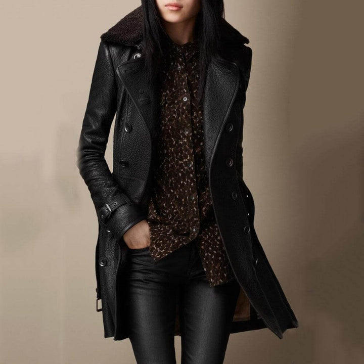 KIMBERLY | LEATHER COAT