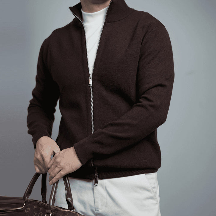 MONARCH HIGH-NECK CARDIGAN