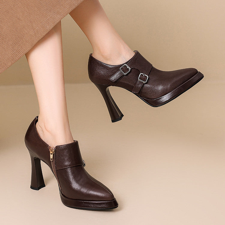 Amaya Genuine Leather Heels