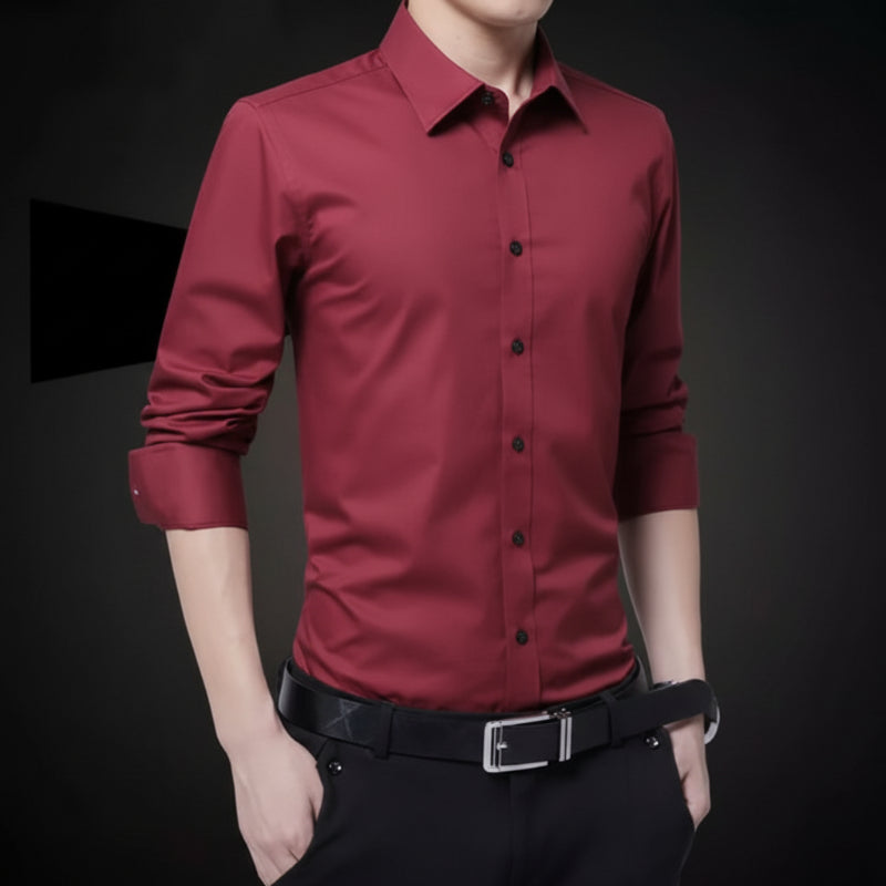 LAURO LINEN SLIM SHIRT
