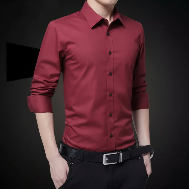 LAURO LINEN SLIM SHIRT