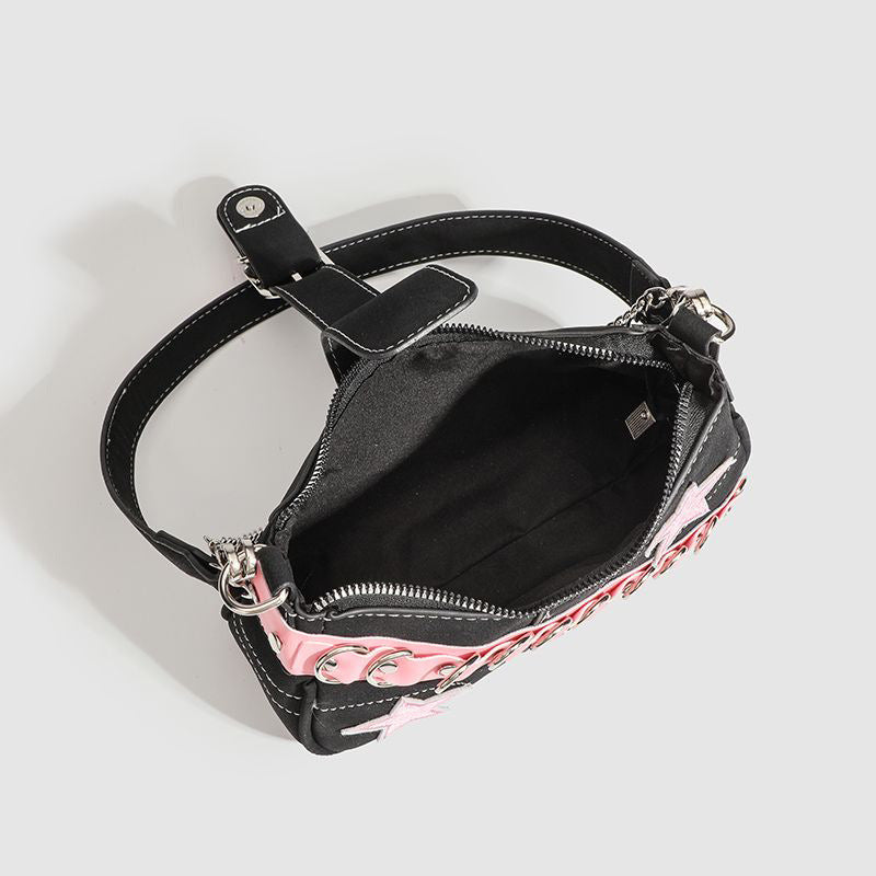 STARDUST BUCKLE SHOULDER BAG