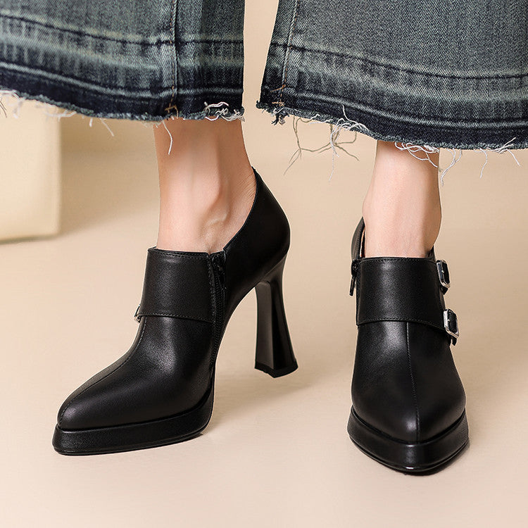 Amaya Genuine Leather Heels