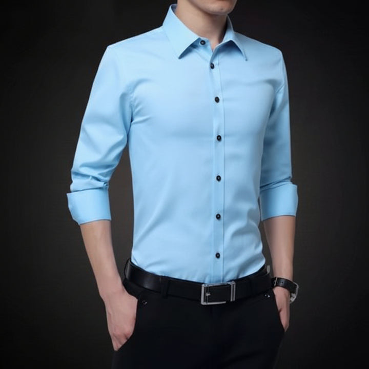 LAURO LINEN SLIM SHIRT