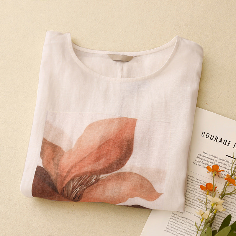 JULIA LINEN T SHIRT