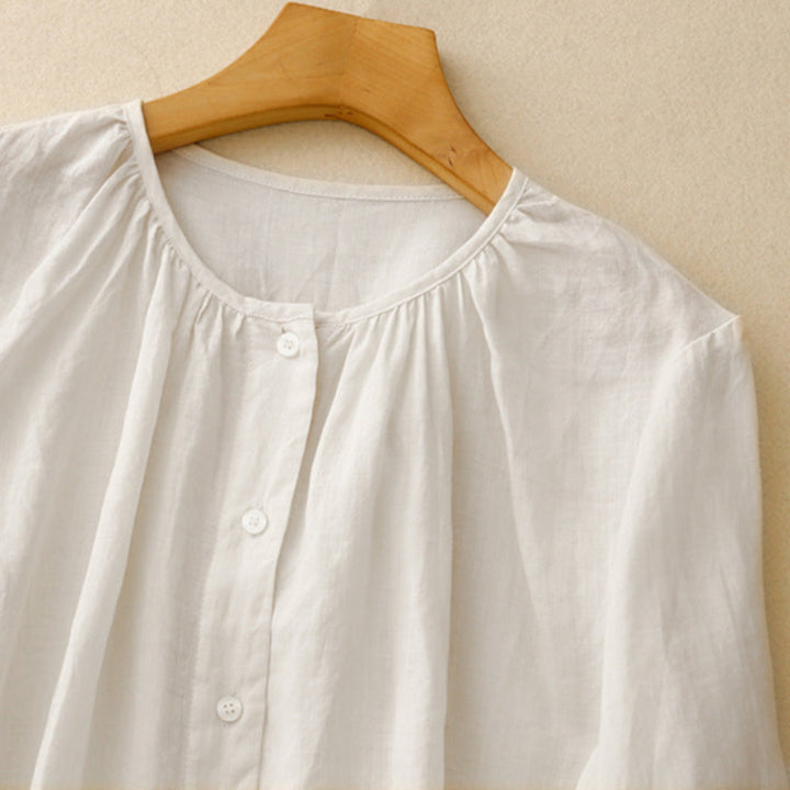 SARAH LINEN BLOUSE