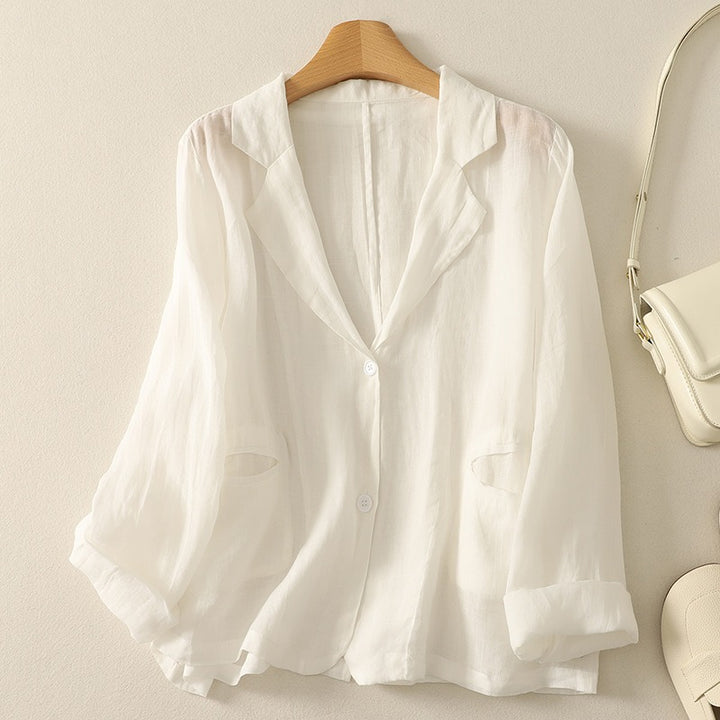 ALENA LINEN BLAZER