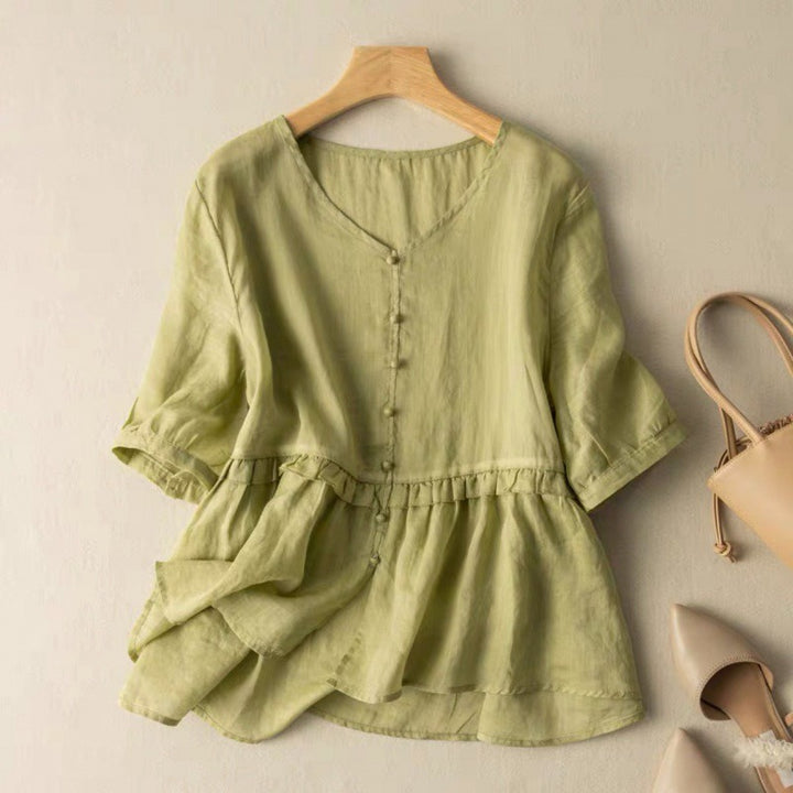 SOPHIE LINEN BLOUSE