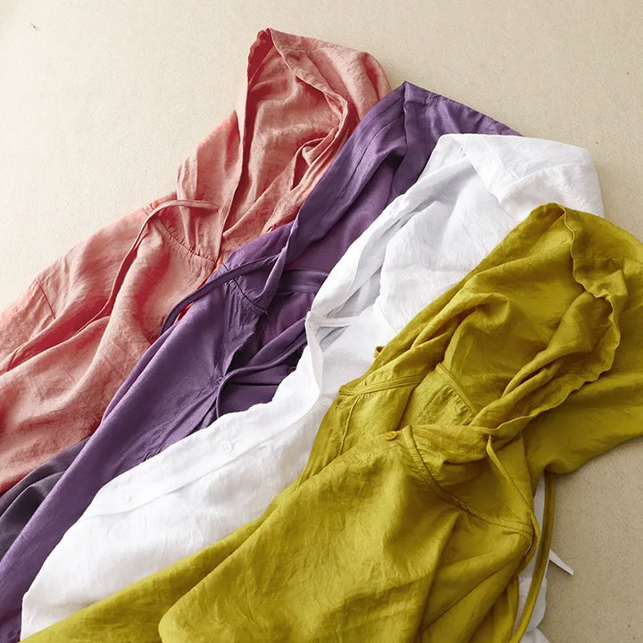 ADRIANNE LINEN HOODIE