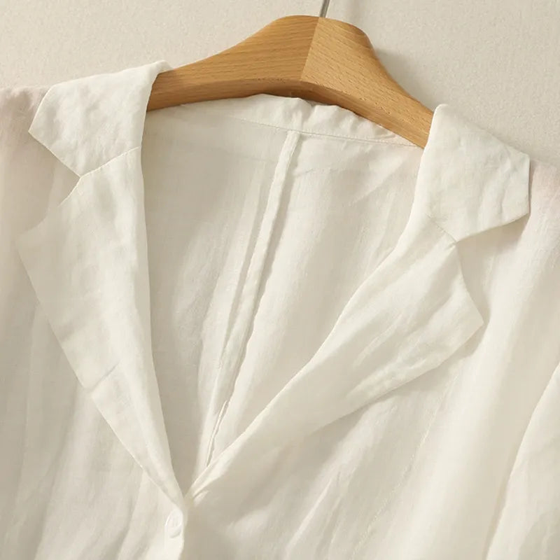 ALENA LINEN BLAZER