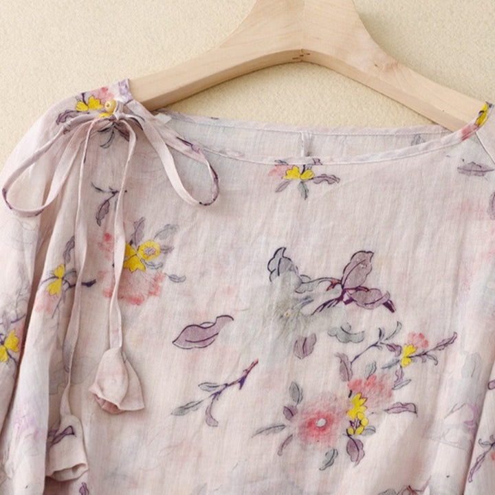 ADDISON LINEN BLOUSE