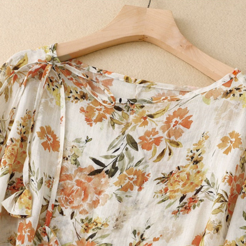 ADDISON LINEN BLOUSE