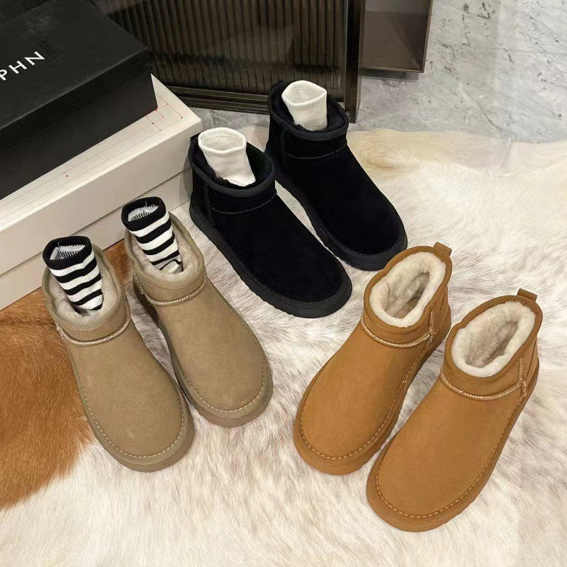 COLETTE SUEDE SHEARLING BOOT