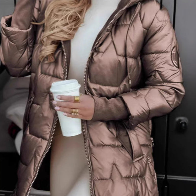 MILA MODERN HOODED PUFFER