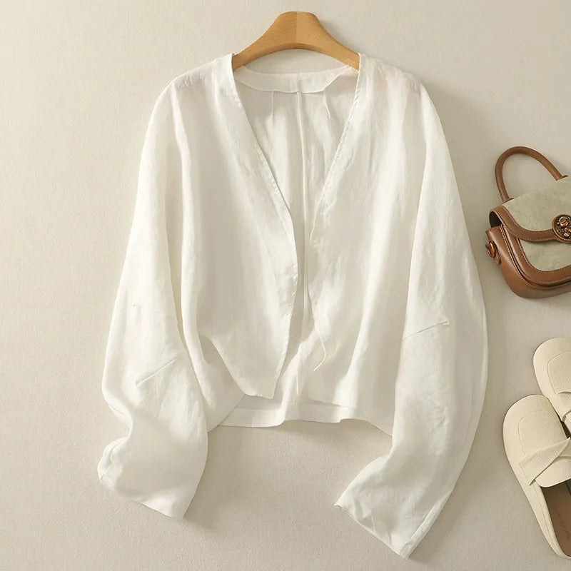 MONACO LINEN BLOUSE