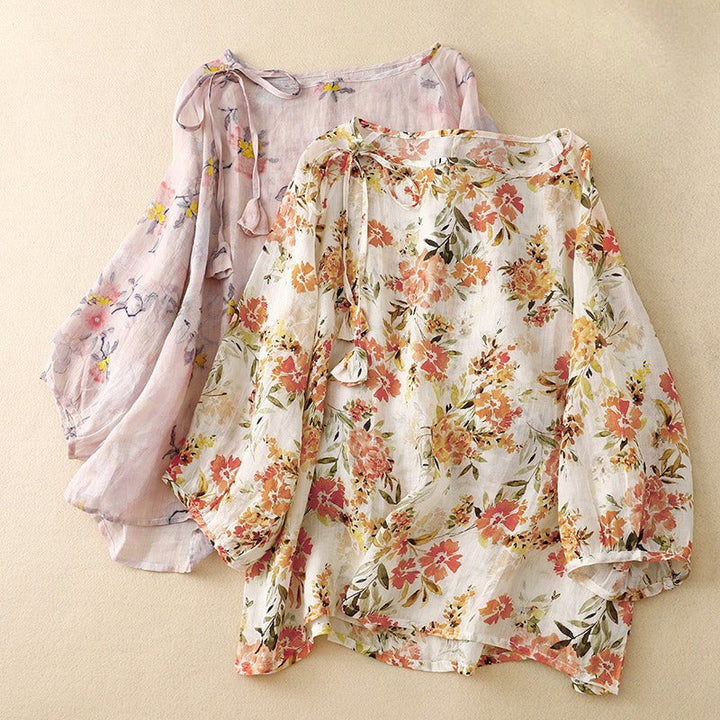 ADDISON LINEN BLOUSE