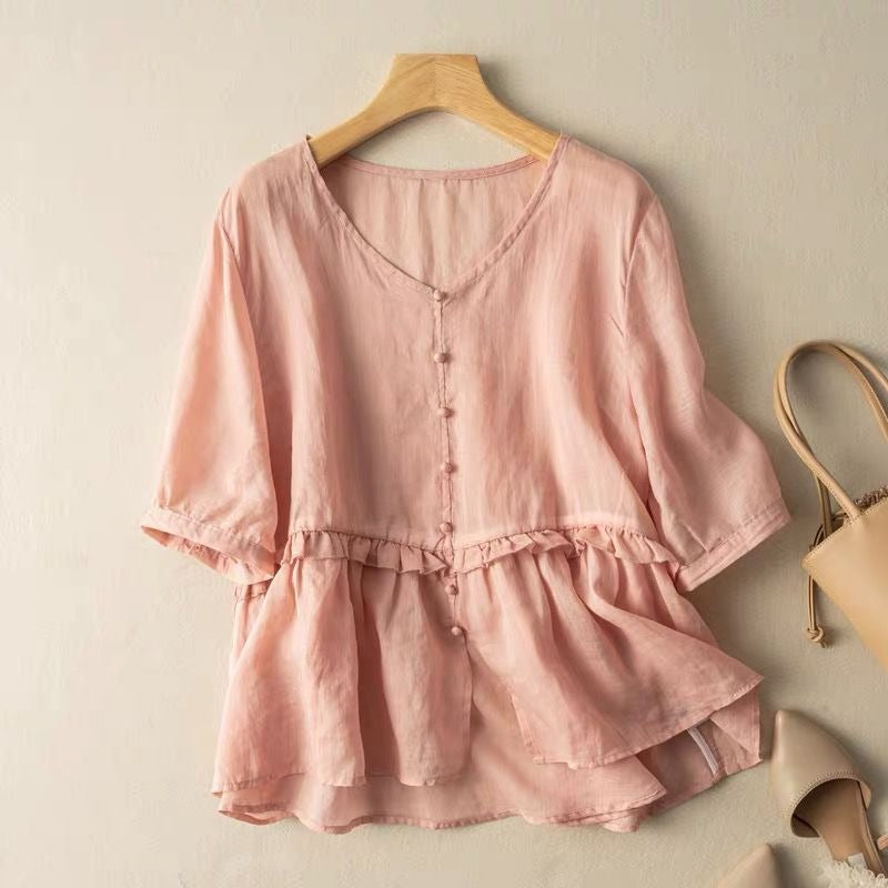 SOPHIE LINEN BLOUSE