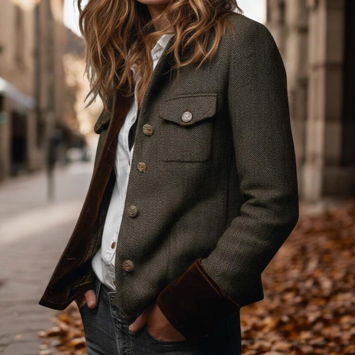 DARMAE™ | Tweed- und Samtjacke