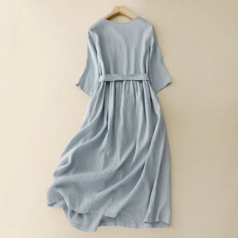 EMMA LINEN DRESS