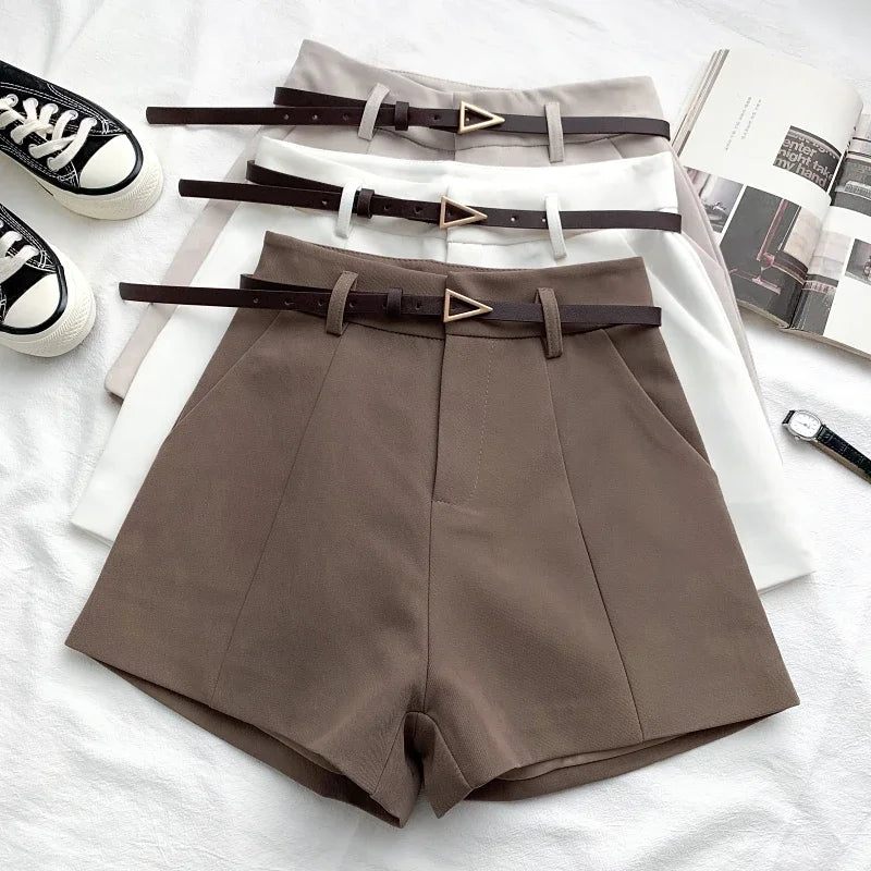 ANNA BELTED SHORTS