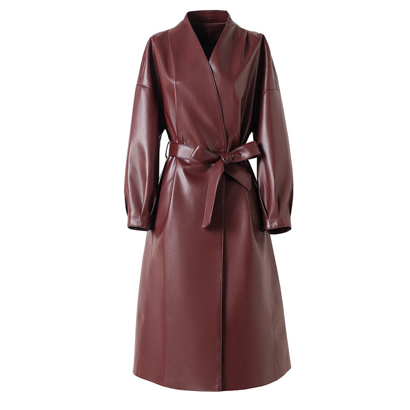 EMPRESS LEATHER TRENCH