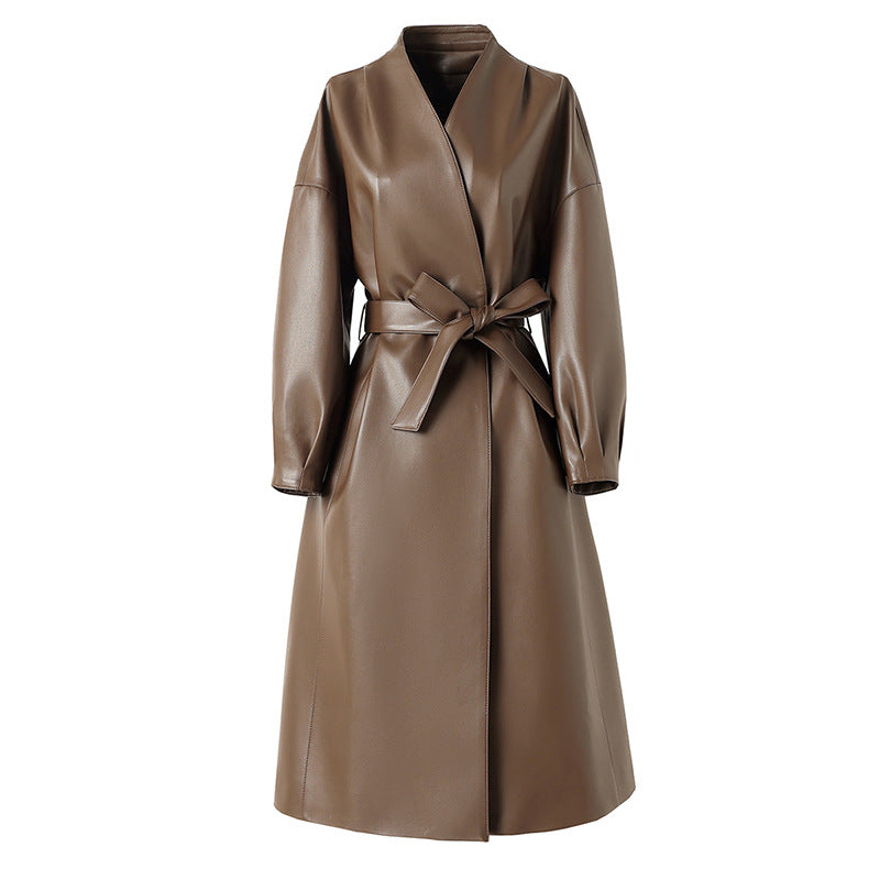 EMPRESS LEATHER TRENCH