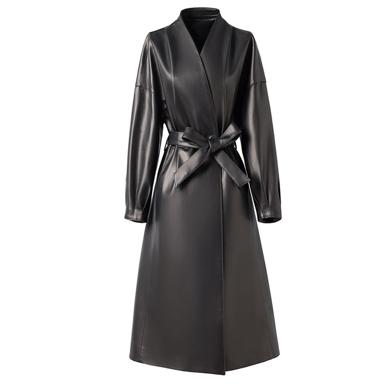EMPRESS LEATHER TRENCH