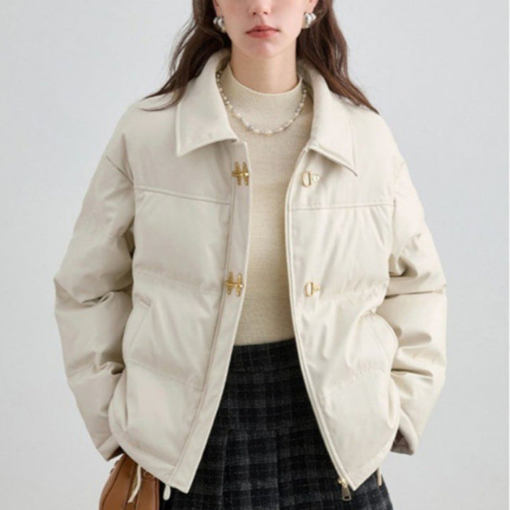 LAYLA™ LEATHER DOWN COAT