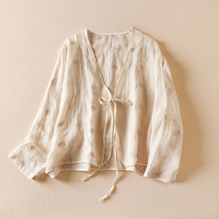 LIVIA LINEN CARDIGAN