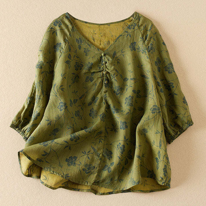 TIFFANY LINEN BLOUSE