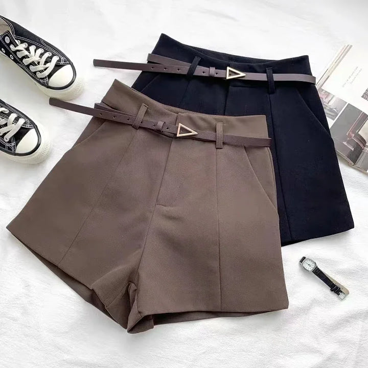 ANNA BELTED SHORTS