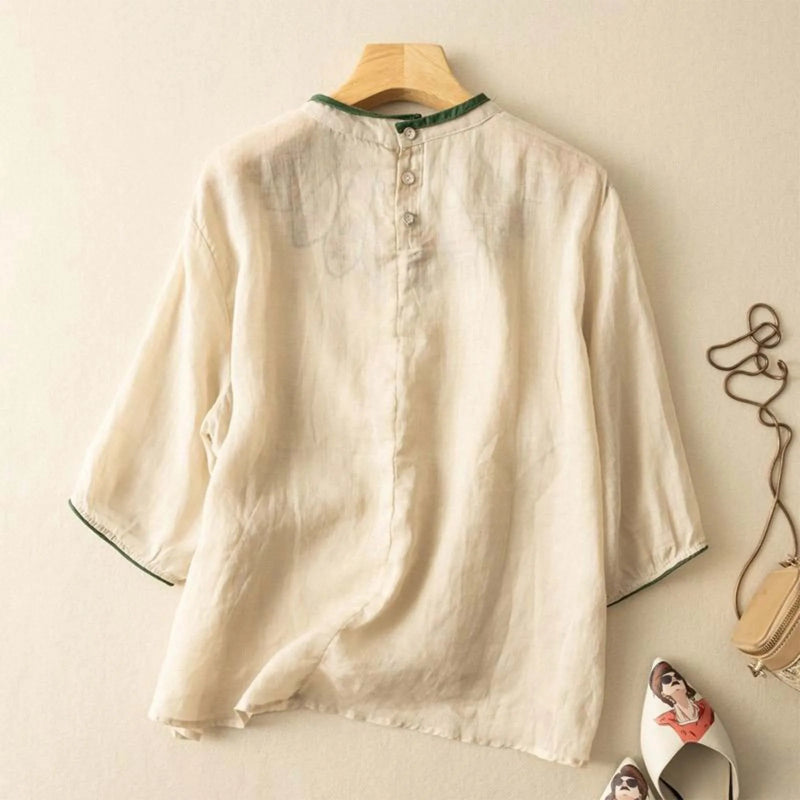 JASMINE LINEN BLOUSE