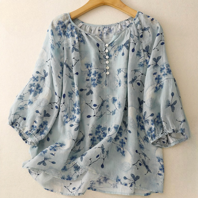 HAZEL LINEN BLOUSE