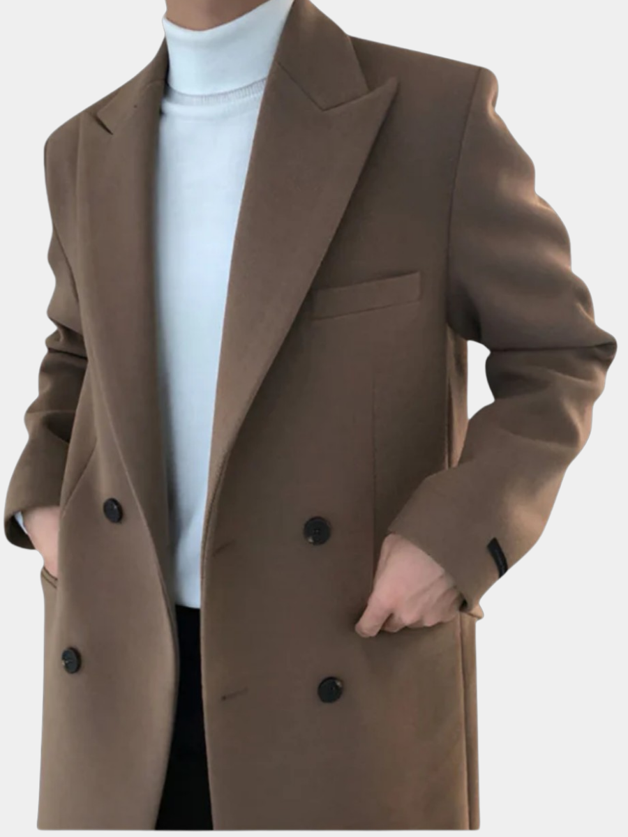 KENNETH REBELS | ELEANOR DOUBLE-BREASTED WOOL COAT FOR MEN