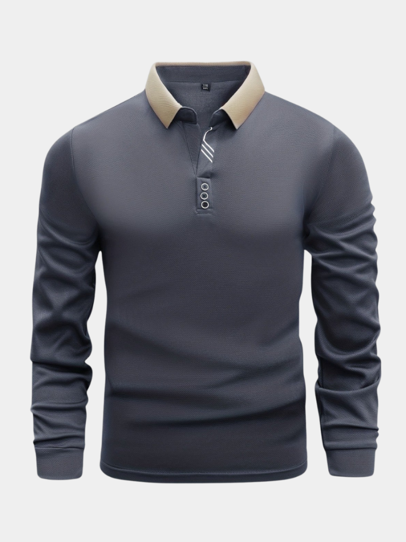 LAURENT MONACO | LONG SLEEVE POLO SHIRT FOR MEN
