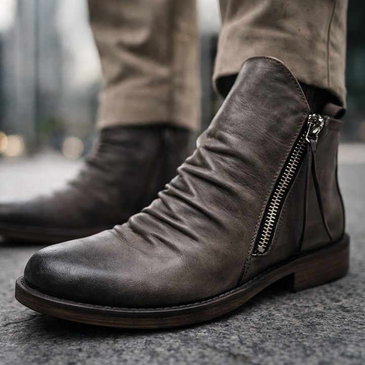 Alessandro Vieri Leather Chelsea Boots