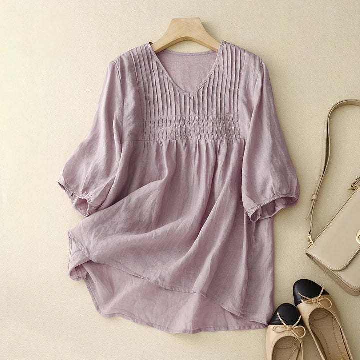 BIANCA LINEN BLOUSE