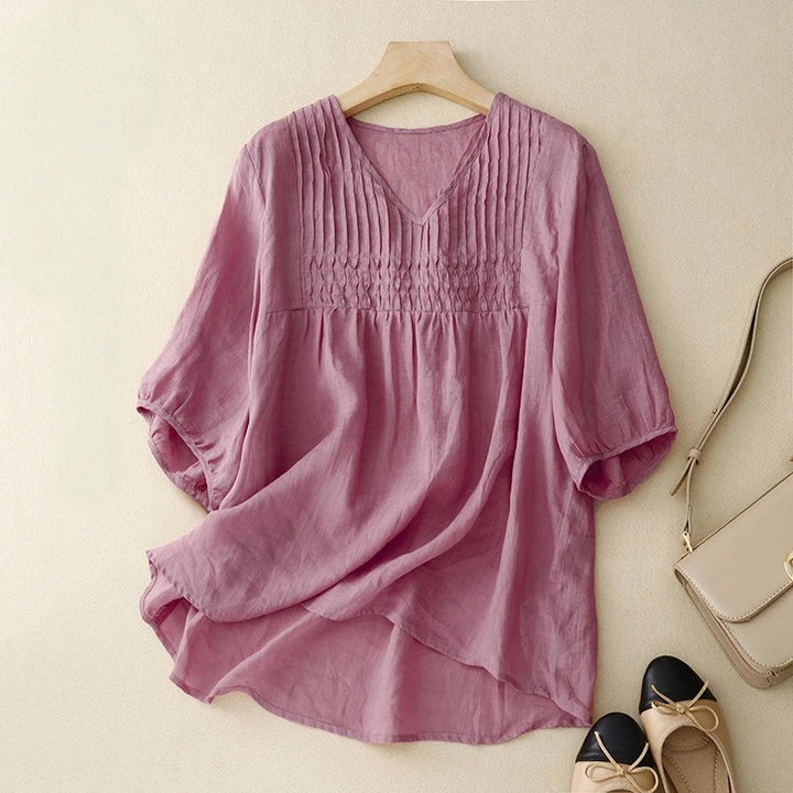 BIANCA LINEN BLOUSE