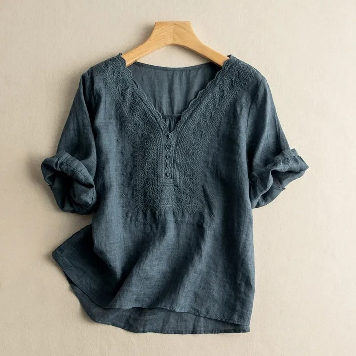 NOA LINEN BLOUSE