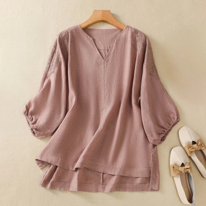 NORA LINEN BLOUSE