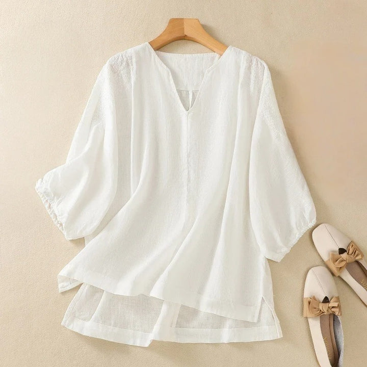 NORA LINEN BLOUSE