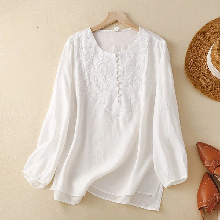 MADDIE LINEN BLOUSE