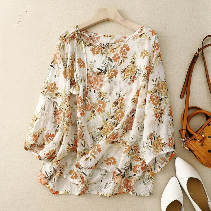 ADDISON LINEN BLOUSE