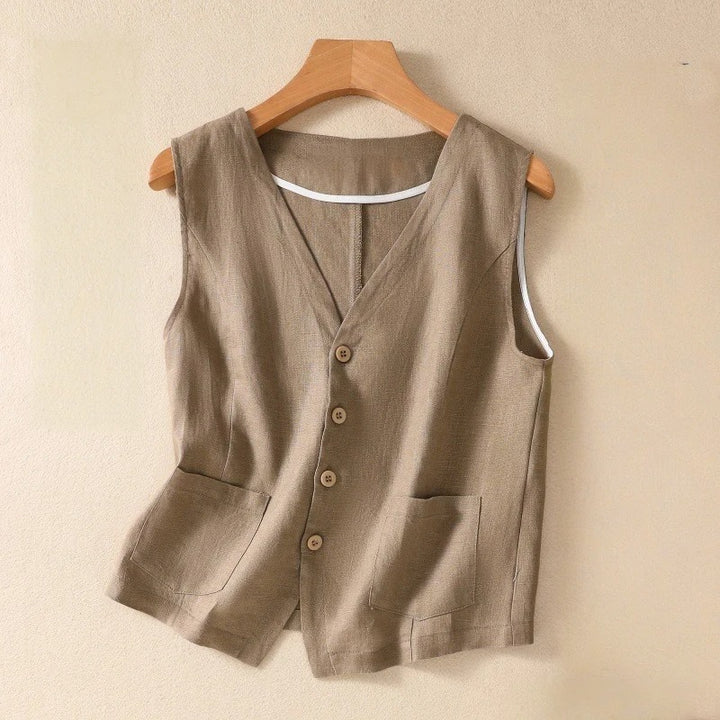 AMBER LINEN VEST
