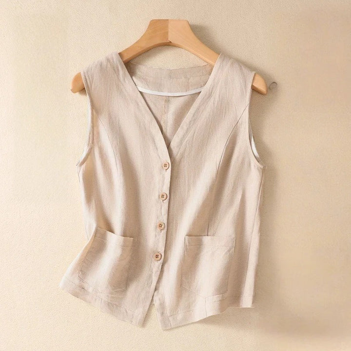 AMBER LINEN VEST