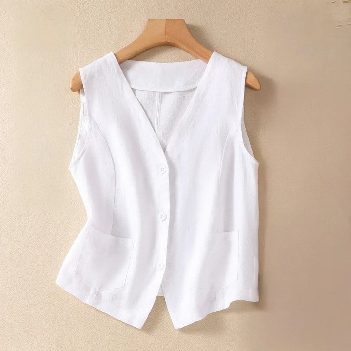 AMBER LINEN VEST