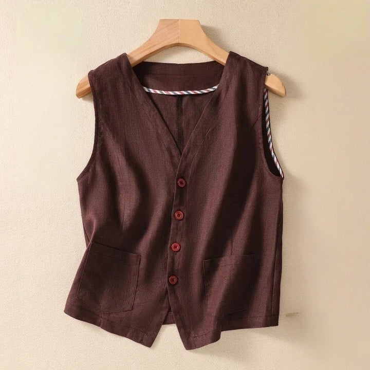 AMBER LINEN VEST