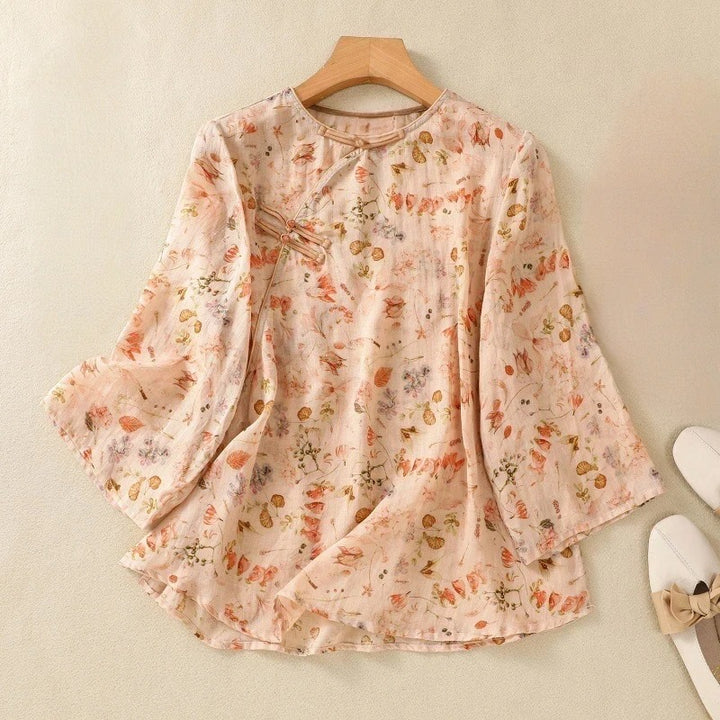 RICA LINEN BLOUSE